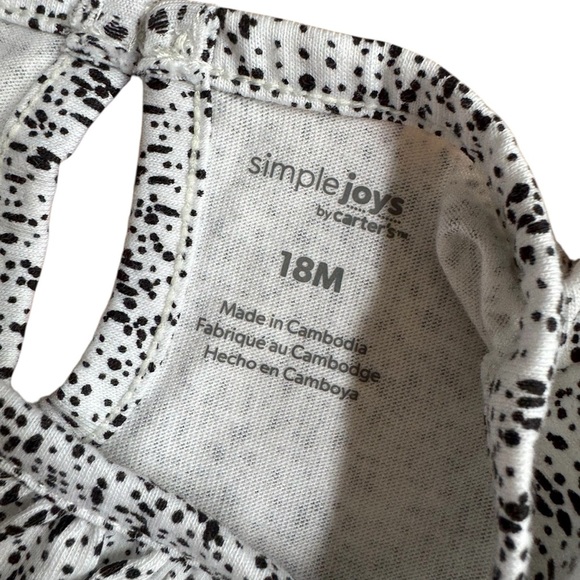 Bundle 2PC Set Baby Girl Jumpsuit Size 18M Blue Embroidered Black White - Picture 3 of 4